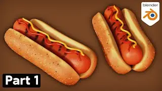 Part 1: Stylized Hot Dogs 🌭 (Blender Tutorial)