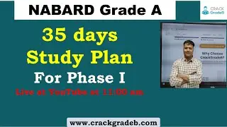 35 Days Study Plan for NABARD Grade A Phase I