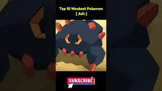 Ash top 10 weakest pokemon #shorts #pokemon #ash #pokemonhorizons