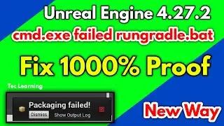 Unreal Engine cmd.exe failed 🔥 rungradle.bat Problem Fix 1000%🤩 Problem 4.27.2 Android Export Fix ⚡