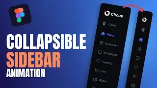 Create Collapsible SideBar Menu in Figma | Figma Tutorial