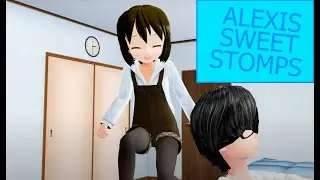 MMD Giantess: Alexis Sweet Stomps (Cuteness In Progress nº2 - With Sound)