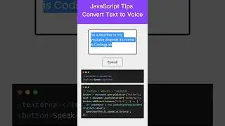 Text to Voice Converter in JavaScript