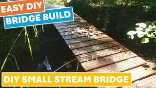 DIY Bridge Across a Stream | DIY Wood Bridge