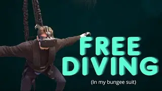 Free diving in Virtual Reality part 1: Swimming in a VR Bungee suit