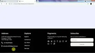 How to make footer bar in html and css