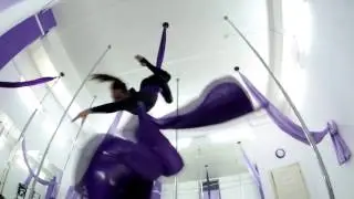 Aerial Silk, Aerial Hoop (акробатика на воздушном кольце и воздушных полотнах) в Pole Dance Club