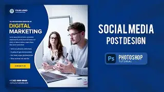 Social Media Post Design In Photoshop - Media Agency Post Design