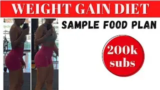 SIMPLIFIED weight gain food plan to gain weight (FAST) | Gaining weight can't get easier than this