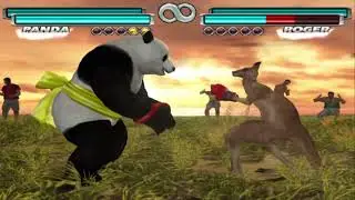 Tekken Tag Xiaoyu & Panda Special Tag throw Bearhug on Roger