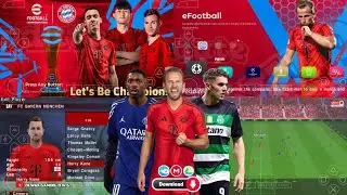 eFootball PES 2025 PPSSPP Android Offline 4K Camera |PES 25 PPSSPP HD Graphics New Kits & Transfers