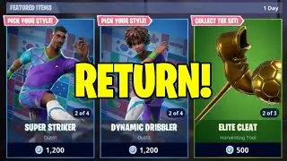 SOCCER SKINS RETURNING RELEASE DATE in Fortnite Item Shop! (Soccer Skins Return)