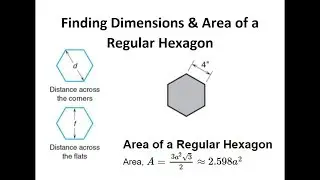 Finding the Dimensions & Area of a Hexagon