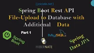 How to Upload  a File  to Database with additional data  in Spring Boot REST API. Part #1