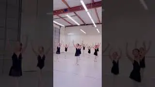 How we do Plie in Center. Students ages 8-10 #dance #ballet