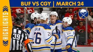 Buffalo Sabres Defeat Calgary Flames In 4-1 Road Victory | JJ Peterka Breaks Tie