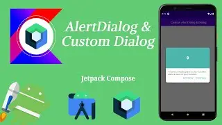 How to Create Alert Dialog and Custom Dialog in Jetpack Compose | Android | Kotlin | Make it Easy