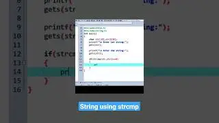 strcmp(first_string, second_string) function compares two string in c 