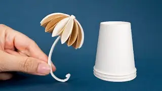 DIY Umbrella from Paper Cup | Paper Cup Crafts | Amazing Home Decor