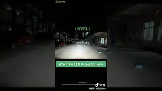 Beam pattern on road | 47w 57w LED Projector Headlight | Headlight retrofit 