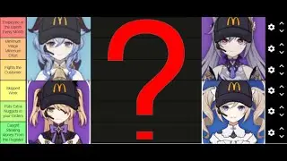 Genshin Impact Characters As McDonalds Employee Tier List