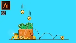 Adobe Illustrator CC Tutorial - How to make Vector Money Illustrator Design