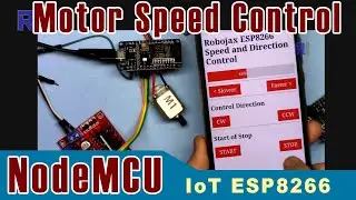 Full Control of DC Motor with ESP8266 NodeMCU D1 Mini over WiFi