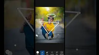 PicsArt Dual Tone Colour Editing Trick || Glowing Triangle Editing |#short #tec silver