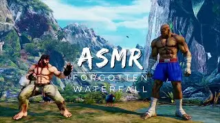 1 Hour Relaxing Waterfall For Focus and Sleep 🌊 4K 60fps STREET FIGHTER V ASMR - Hot Ryu VS Sagat