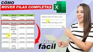 Como Mover Filas Completas en Excel (Bien Explicado)