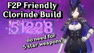 F2P Clorinde Build! LIGHTNING FAST Damage & Mobility! | Genshin Impact