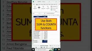 Two Formulas for Average Calculation in Excel