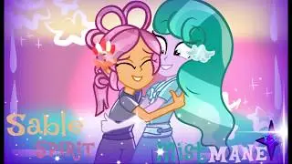 MLP Speedpaint- EqG Mistmane And Sable Spirit