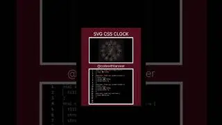 SVG Clock animation | amazing digital clock animation | SVG CSS Tutorial | 