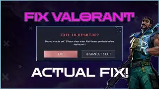 Please Close Other Riot Games Products Before Signing Out | Valorant Error Fix | Actual Fix!