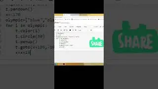 Draw Olympic Logo Using Turtle In Python