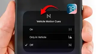 How to Enable Vehicle Motion Cues / iOS 18