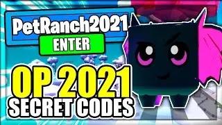 (2021) ALL *NEW* SECRET OP CODES! Pet Ranch Simulator 2 Roblox
