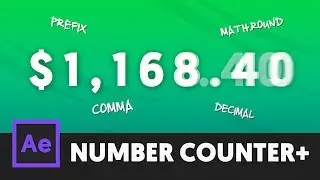 Animated Number Counter Expression - After Effects Tutorial