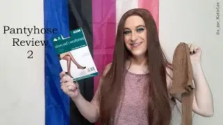 Crossdresser Wears Beige Pantyhose