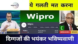 wipro share news today⚫️| wipro share price down| wipro Stock Latest News | wipro share latest news