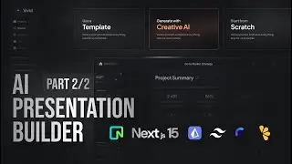 AI Presentation Builder (PART 2/2) - Nextjs 15, OpenAI, LemonSqueezy, Prisma, Clerk, Neon