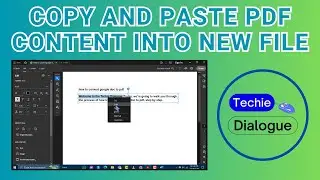 How to Copy and Paste PDF Content Into a New File