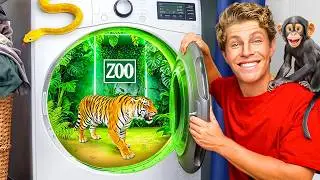 I Built a SECRET Zoo In My House!