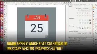 How to Create Flat Calendar Icon Design in Inkscape Vector Graphics Editor