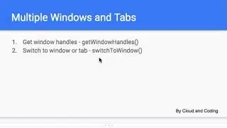 14   Window handles and switching windows using webdriverio