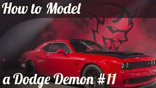 3D Car Modeling Tutorial pt.11 | Modeling a Dodge Demon