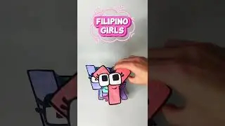 ALL GIRLS from Alphabet Lore 💜 FILIPINO vs RUSSIAN vs SPANISH Tower 