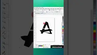 Letter A design in CorelDraw 🔥