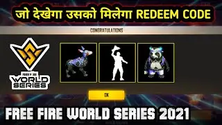 Free Fire World Series 2021 | FFWS Redeem Code Free Fire | Free Fire New Event | FF New Event